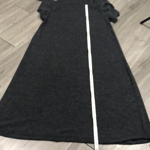 Cocktail Gray Cowl Neck Sweater Dress - Picture 7 of 8